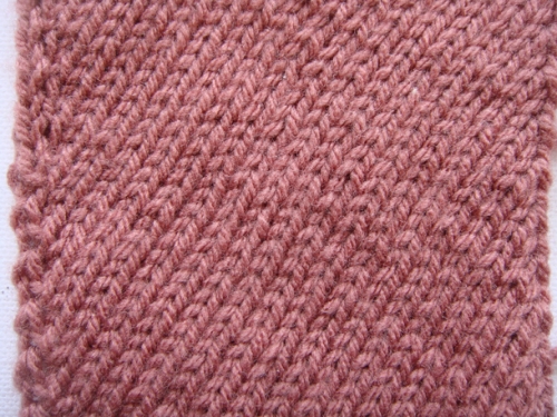 Πλέξη με κλίση - Bias knitting